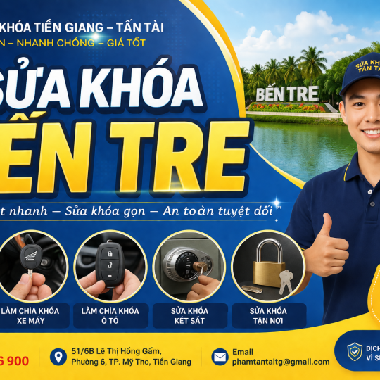 Sửa Khóa Tiền Giang - Tấn Tài