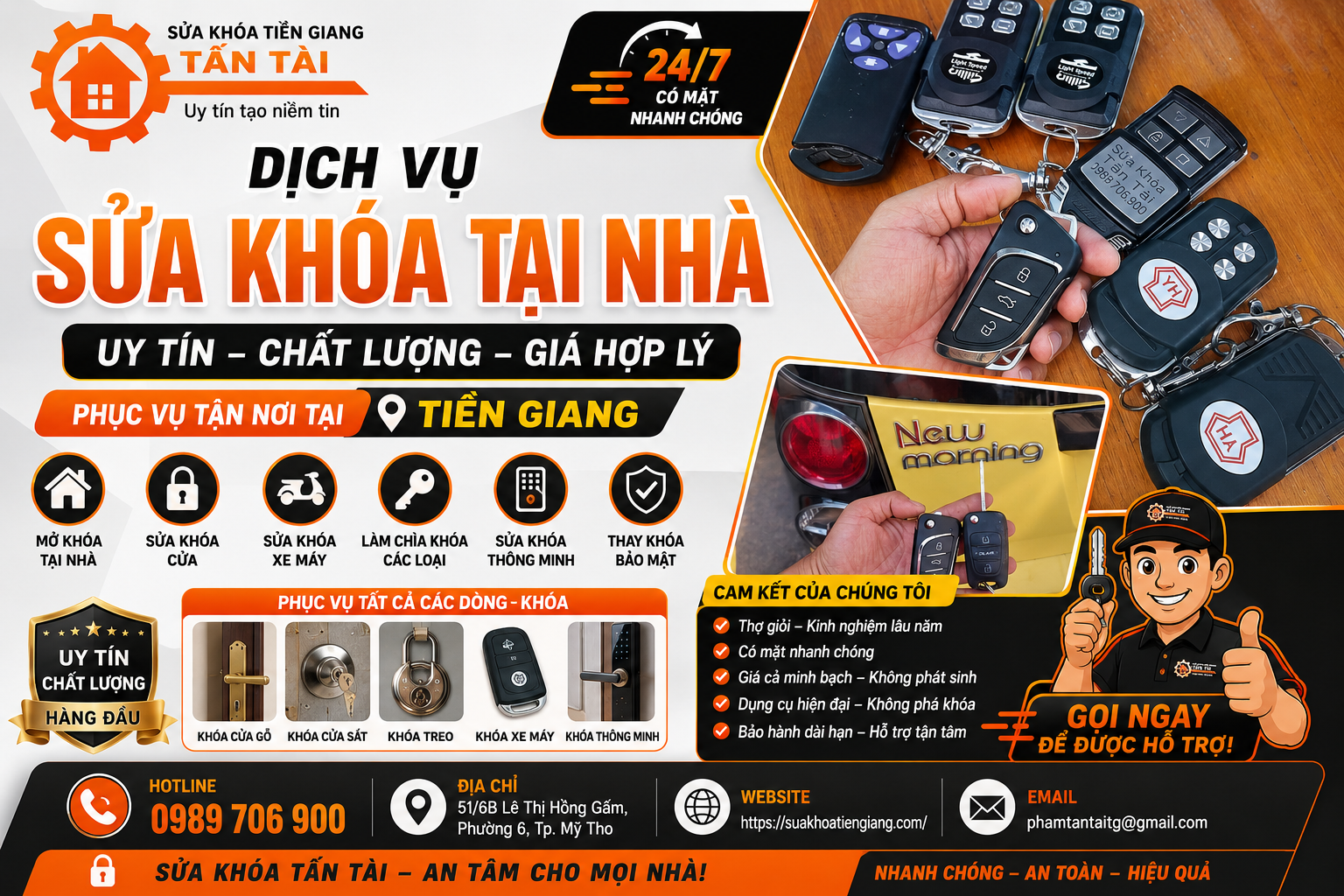 mở khóa cửa tại tiền giang