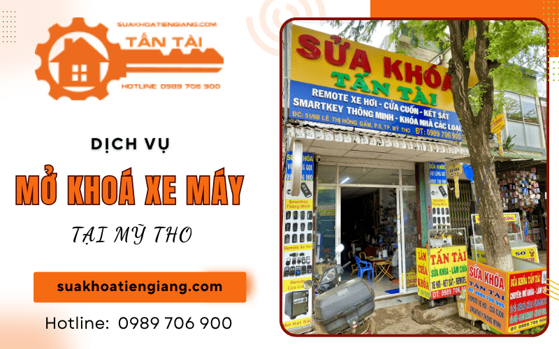 mở khoá xe máy tại mỹ tho