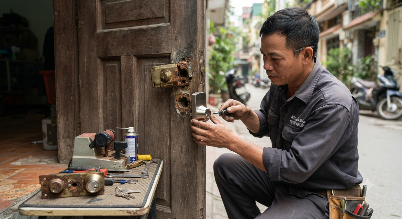 Giải pháp thay thế đúng đắn khi ổ khóa gặp sự cố rỉ sét